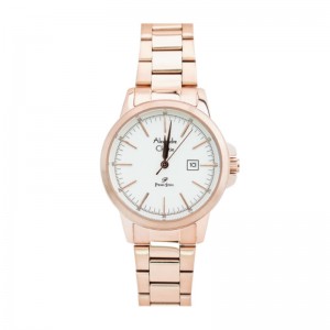 Alexandre Christie AC 1008 Rosegold White Steel Lady LDBRGSL